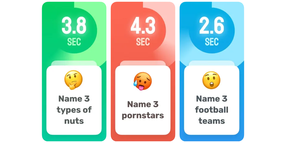 5 sec to name 3 things game (iOS) app listing thumbnail