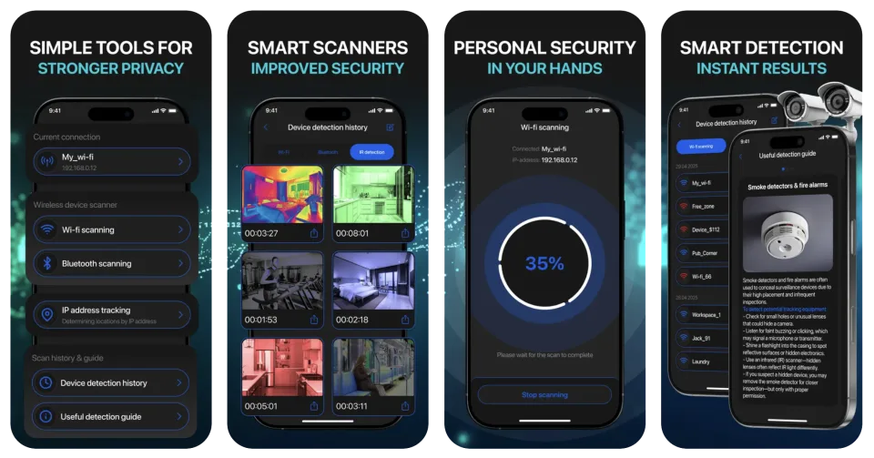 Suspicious Device Cam Detector (iOS) app listing thumbnail