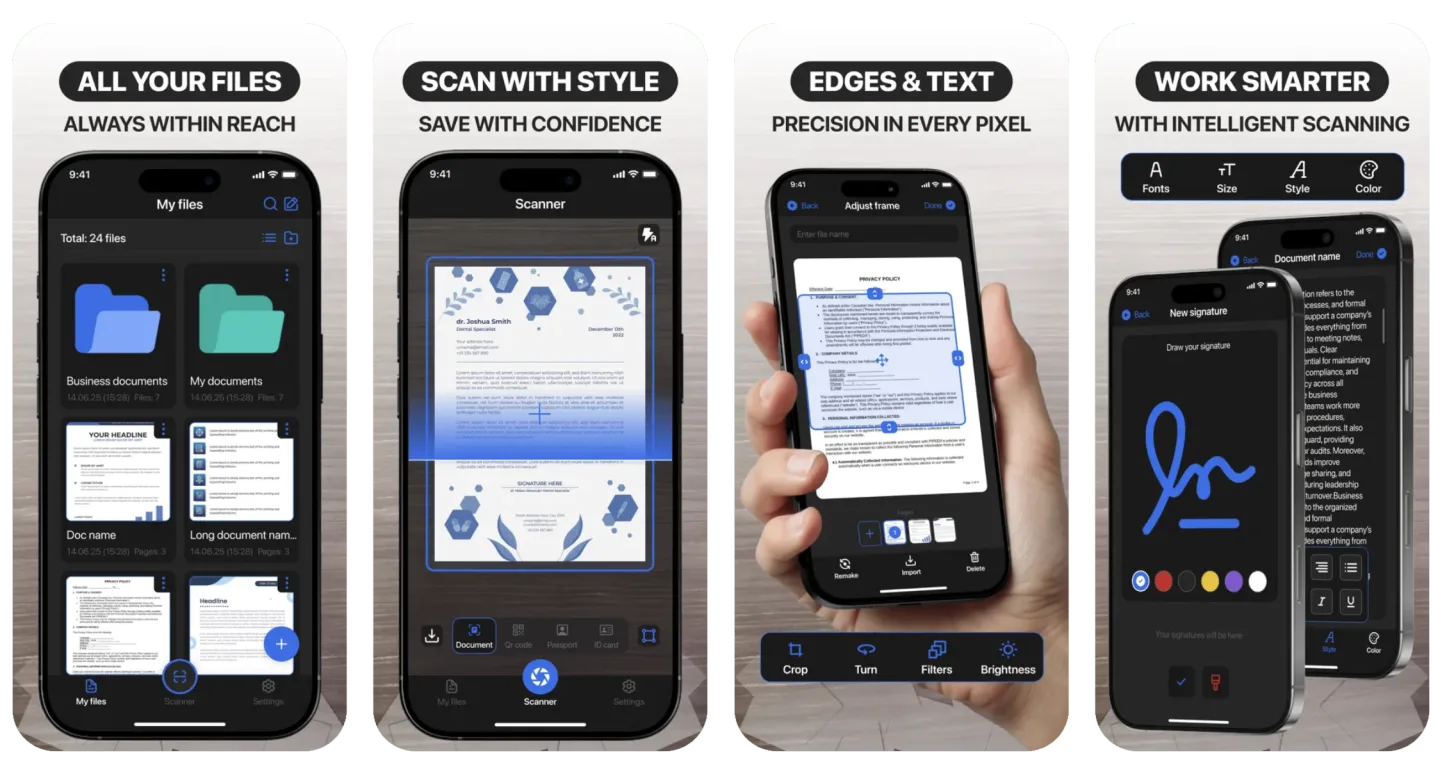 Cam Scanner: Smart Scan to PDF (iOS) app listing screenshot