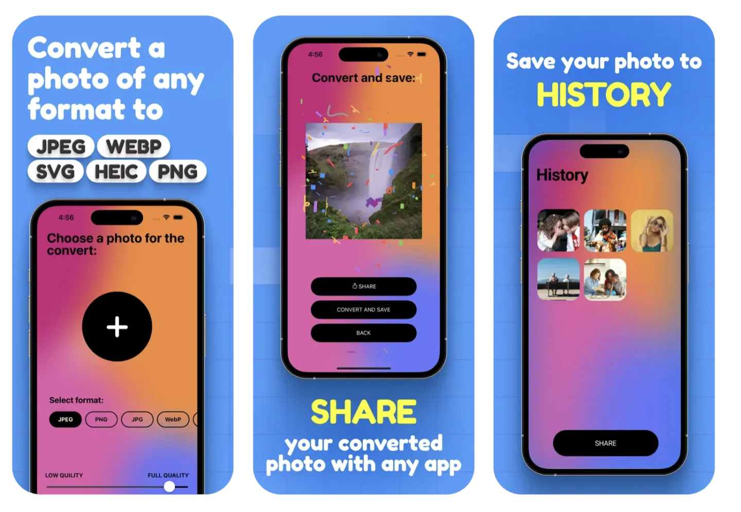 Image Converter － HEIC,JPG,PDF: an image converter (iOS) app listing screenshot
