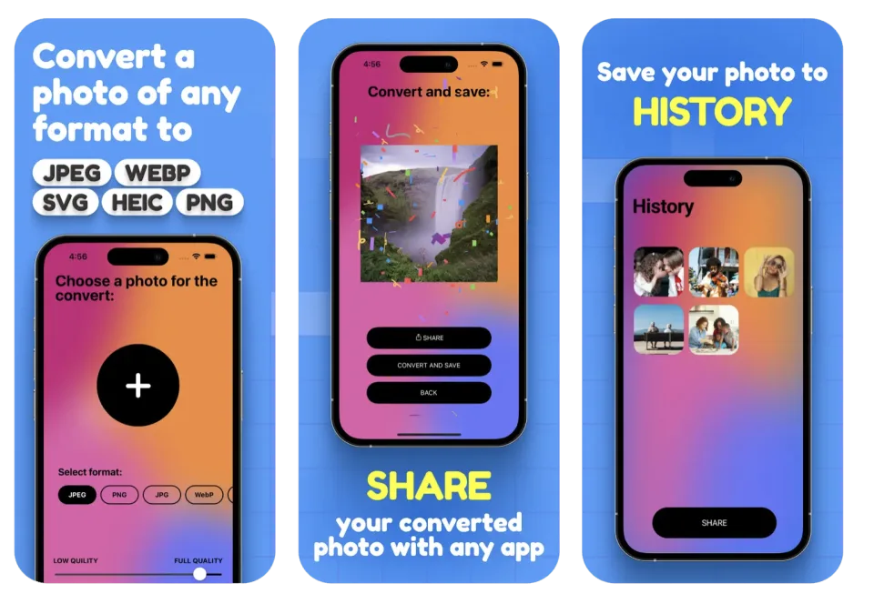 Image Converter － HEIC,JPG,PDF: an image converter (iOS) app listing thumbnail