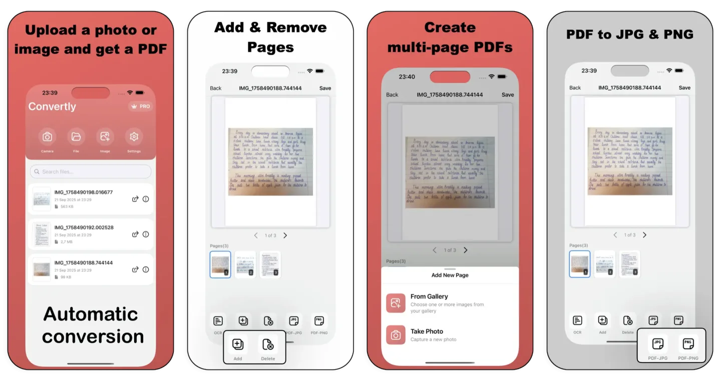 Photo, Image to PDF: Convertly (iOS) app listing screenshot