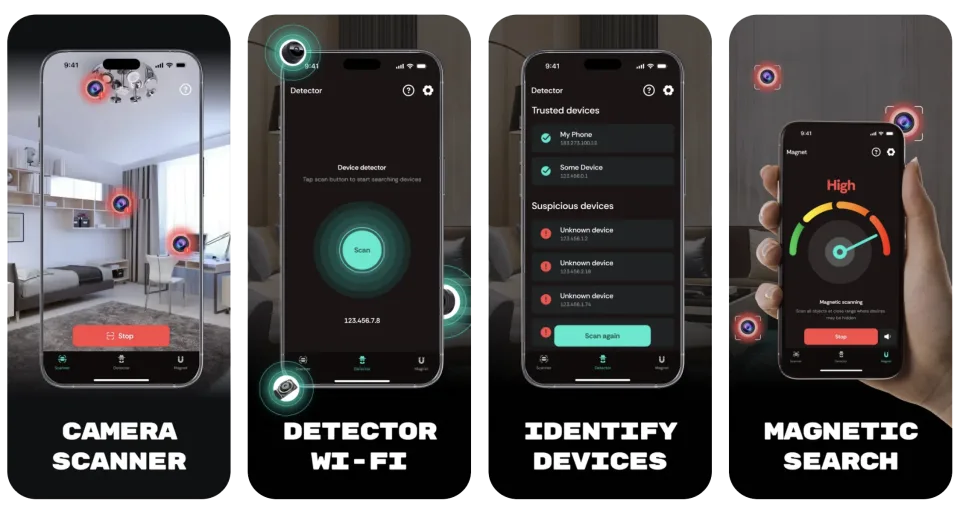 Camera Detector Device Tracker (iOS) app listing thumbnail