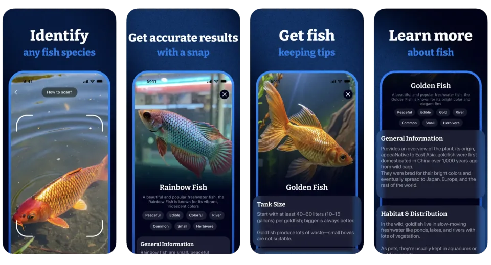 fish Identification: Snap Fish: AI-powered app for instantly identifying fish (iOS) app listing thumbnail