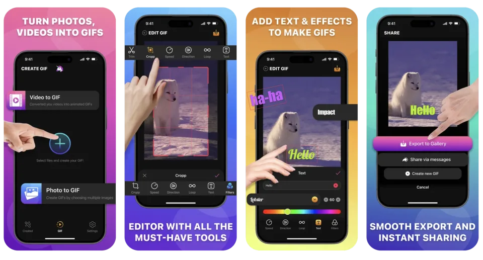 GIF Maker: Emoji & Stickers (iOS) app listing thumbnail