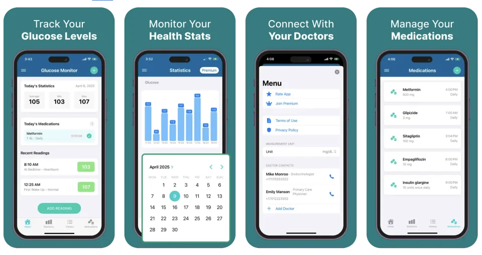 Blood Glucose Monitor: Glum (iOS) app listing thumbnail