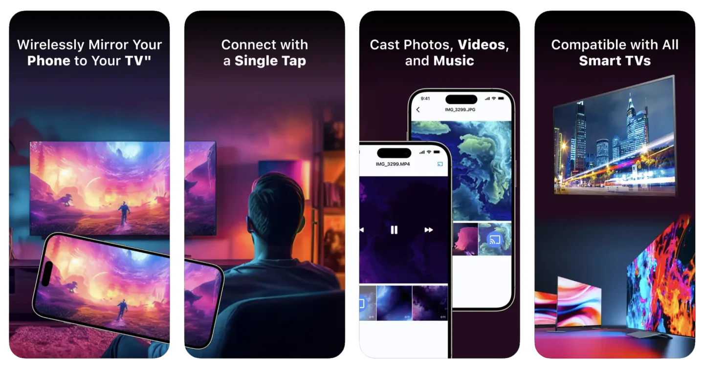Screen Mirroring App: Cast TV: screen casting to TV (iOS) app listing screenshot