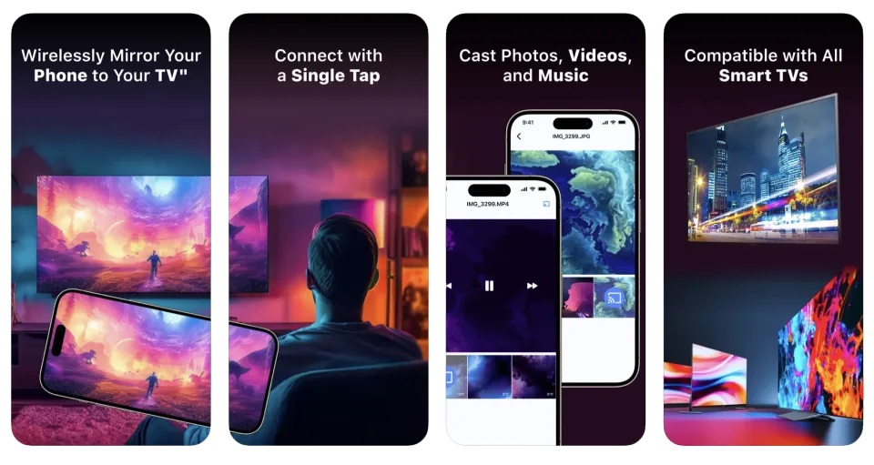 Screen Mirroring App: Cast TV: screen casting to TV (iOS) app listing thumbnail