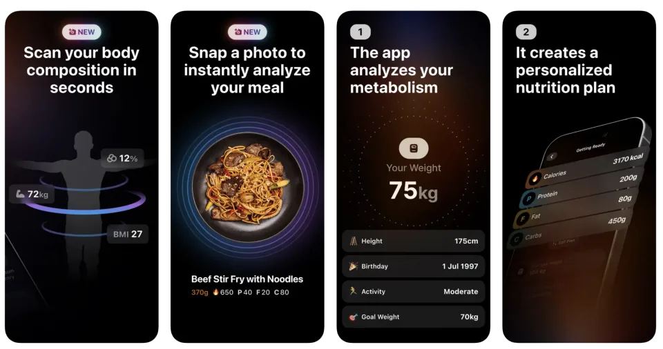 Ninja Fit: Calorie Counter (iOS) app listing thumbnail