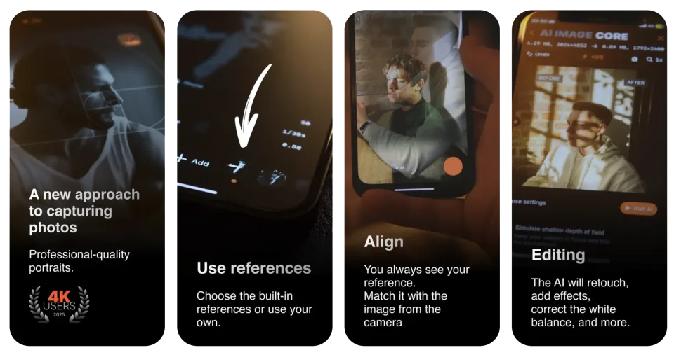 OverCam – Photo Overlay Camera (iOS) app listing thumbnail