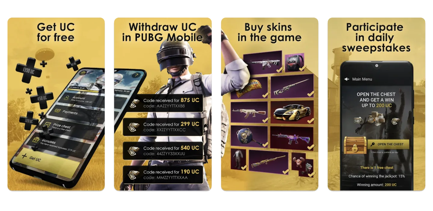 PBGCash – Get UC (Android) app listing screenshot