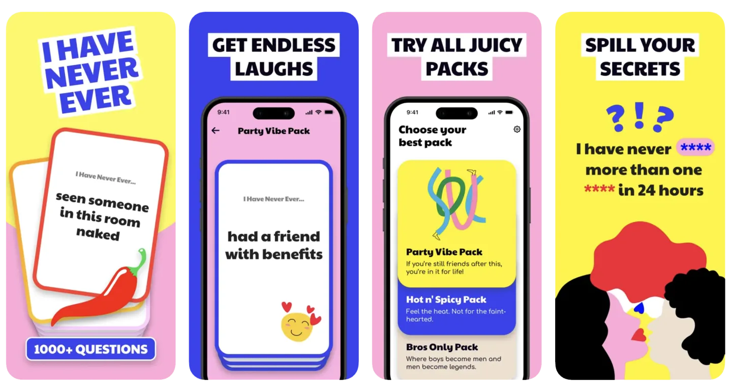 Have I Ever Dirty 18+ (iOS) app listing screenshot