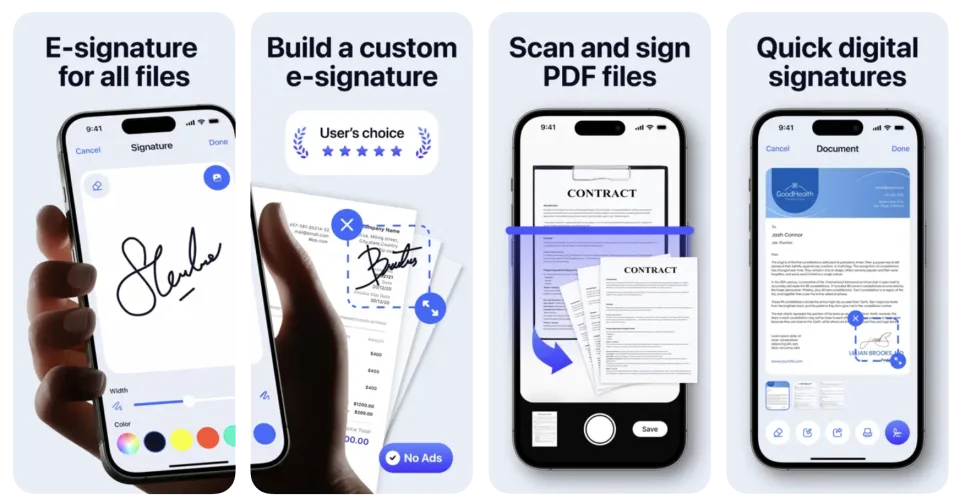 eSign: Digital & Signature App (iOS) app listing thumbnail