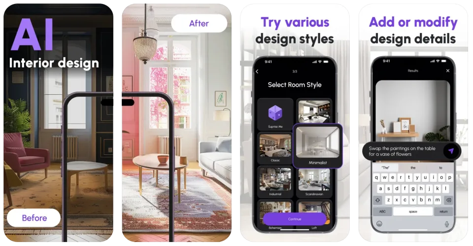 AI Home Design: Room Interior (iOS) app listing thumbnail