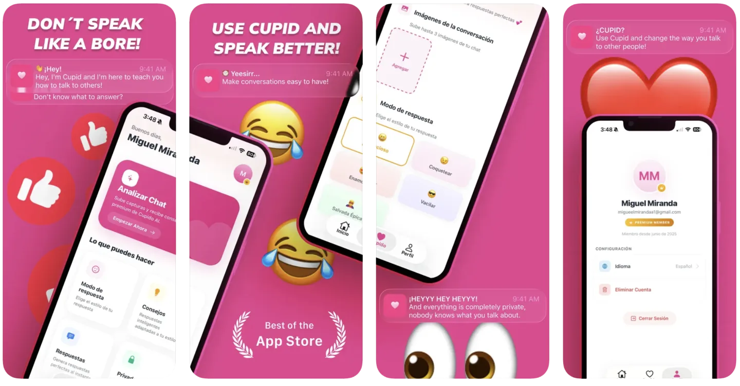 CoupleAI - Flirting Assistant (iOS, Android, Web) app listing screenshot