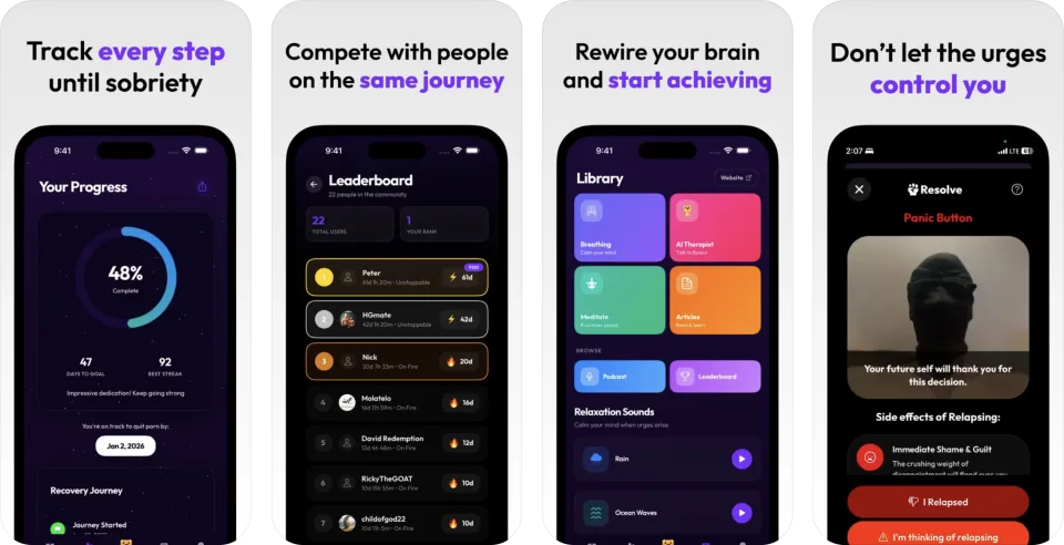 Resolve: Quit Porn Forever (iOS) app listing thumbnail