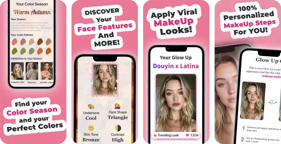 Glamour: Color Analysis Glow Up (iOS & Android) app listing thumbnail
