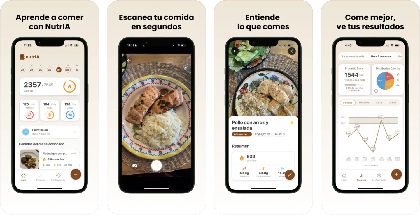 NutrIA - Come Mejor Cada Día (iOS & Android) app listing screenshot