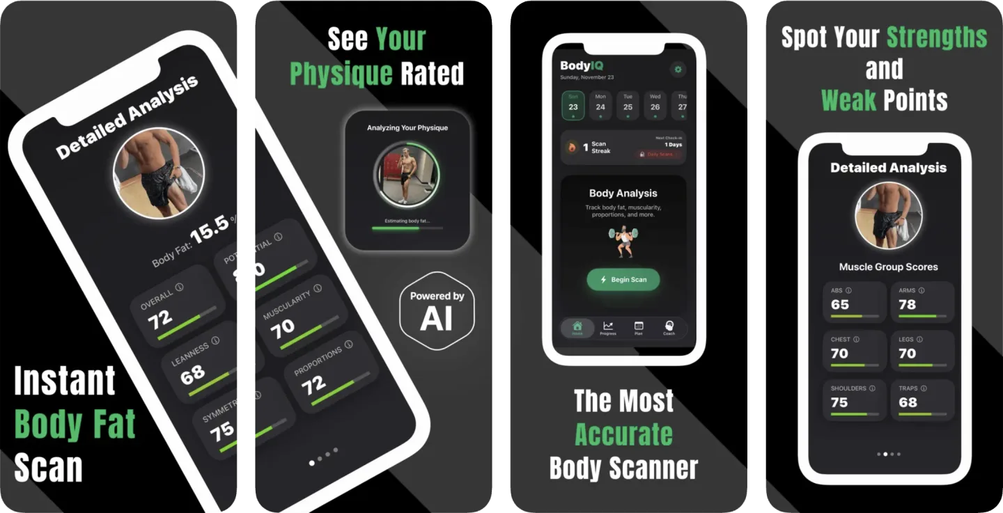 BodyIQ: Body Fat Scanner (iOS) app listing screenshot