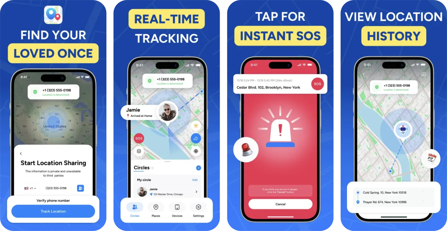 Location Tracker: GPS Phone (iOS) app listing screenshot