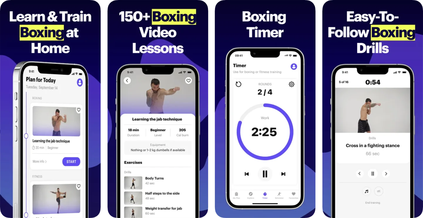 BXNG: Home Boxing Workouts App (iOS) app listing screenshot
