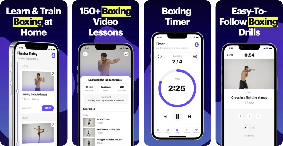 BXNG: Home Boxing Workouts App (iOS) app listing thumbnail