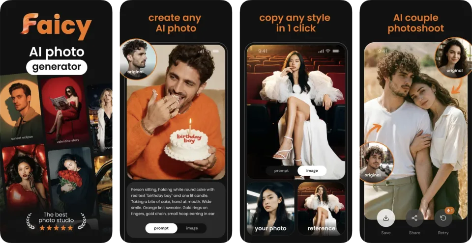 AI Photo Generator: Faicy (iOS) app listing thumbnail