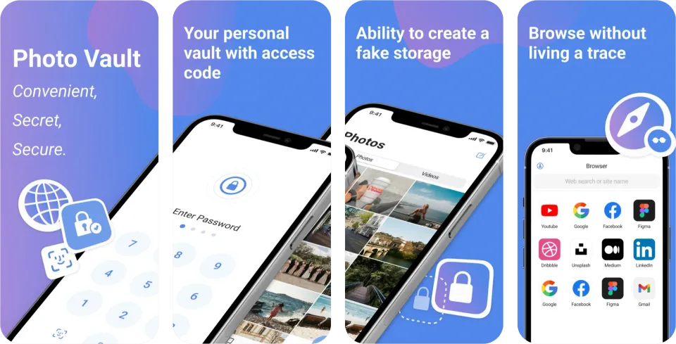 Secret Calculator, Photo Vault: an app for securely storing personal data disguised as a calculator (iOS) app listing thumbnail