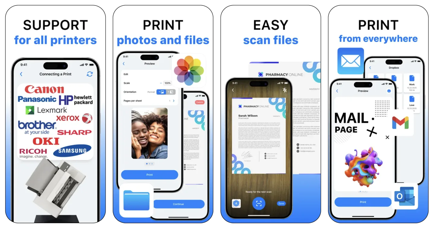 Smart Printer: Air Print app. (iOS) app listing screenshot