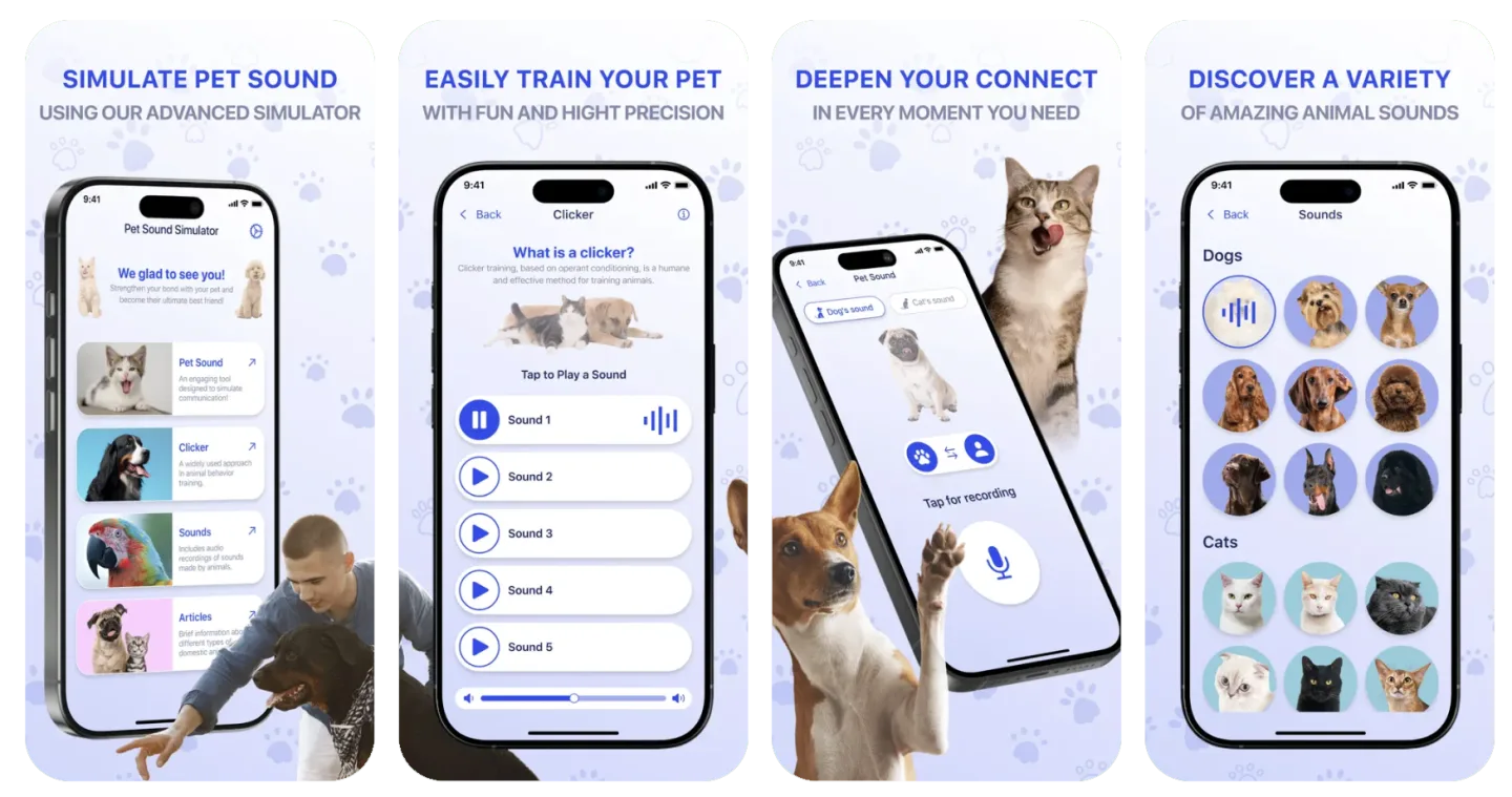 SpeakPet: Animal Communicator (iOS) app listing screenshot