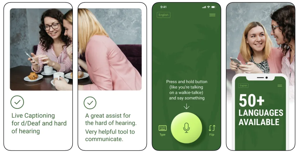 Transcribe Live: Voice to Text (iOS) app listing thumbnail